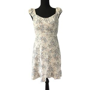Old Navy Cottagecore Milkmaid Ditzy Floral Print Smocked Back Short Dress SZ S